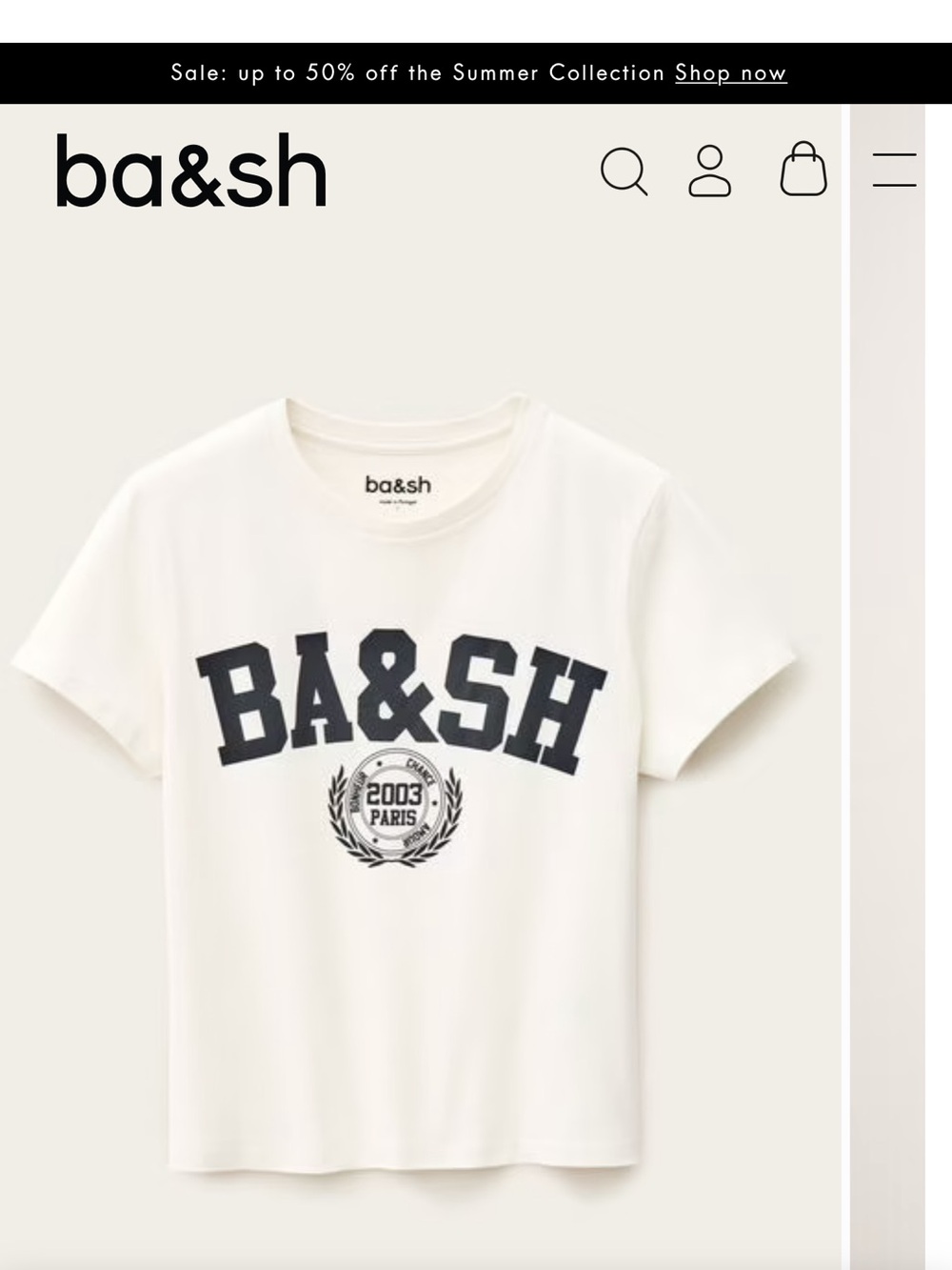 BA&SH Loni Tee - Picture 2 of 6